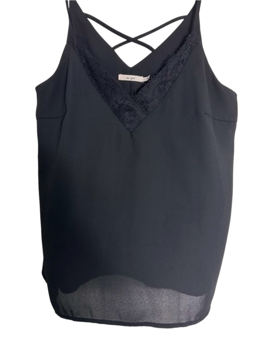 Black Strappy Lace Cami